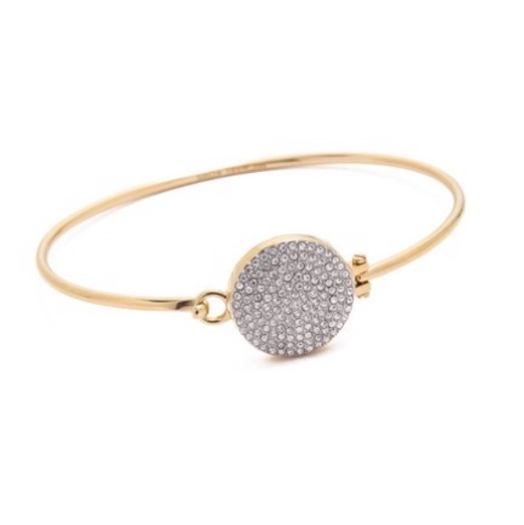 $115 Michael Kors Crystal Pave Disc Bangle Bracelet - Picture 6 of 6